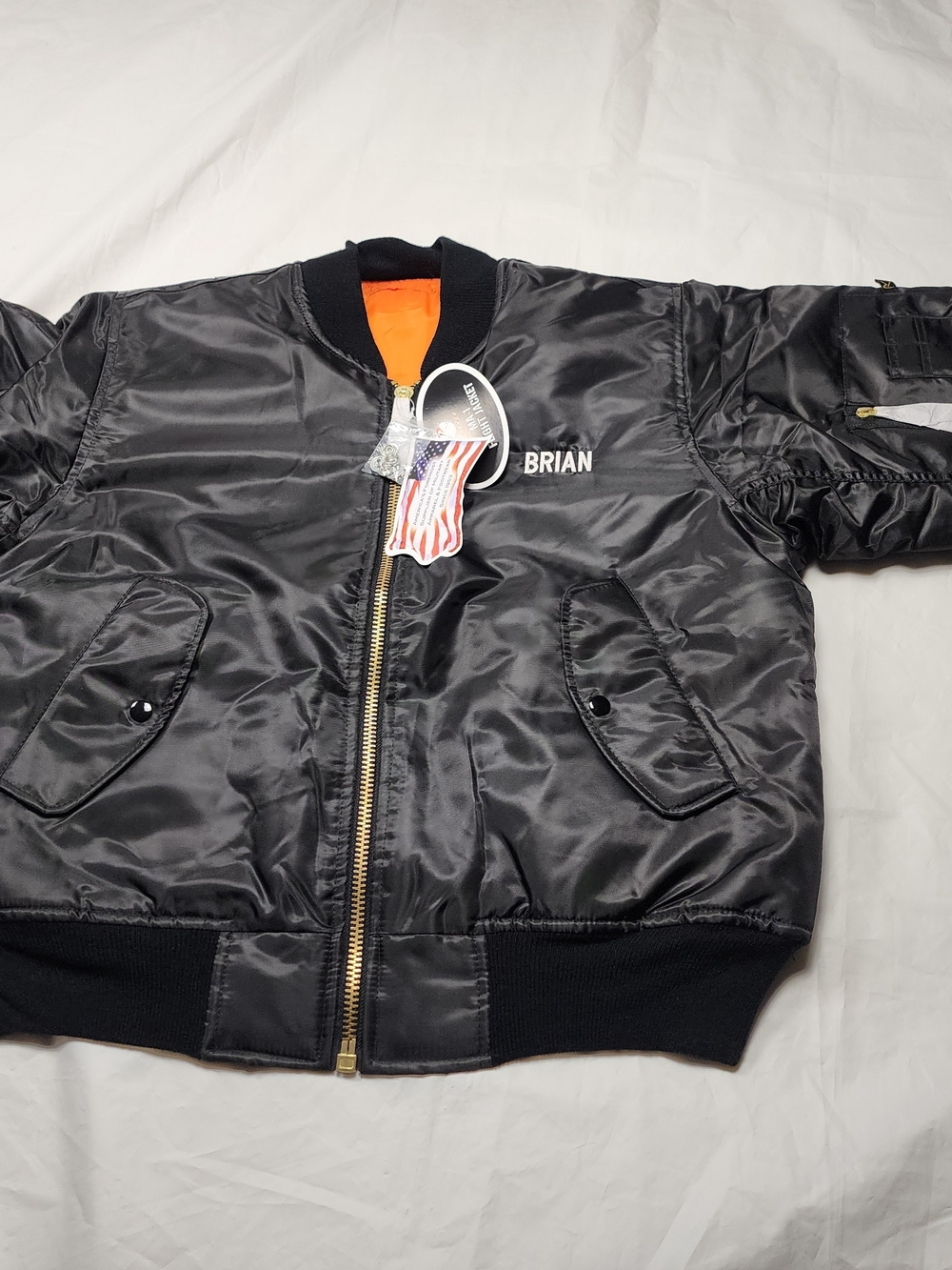 ROTHCO MEN'S MA-1 FLIGHT BOMBER JACKET BLACK SIZE SMALL NEW!!!!...